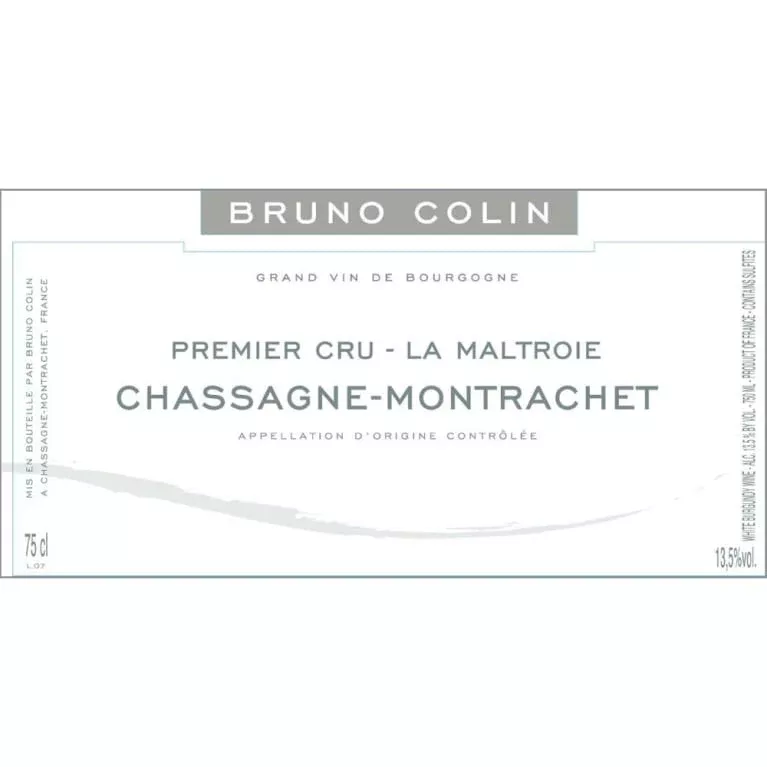 2020 Bruno Colin - Chassagne Montrachet Maltroie