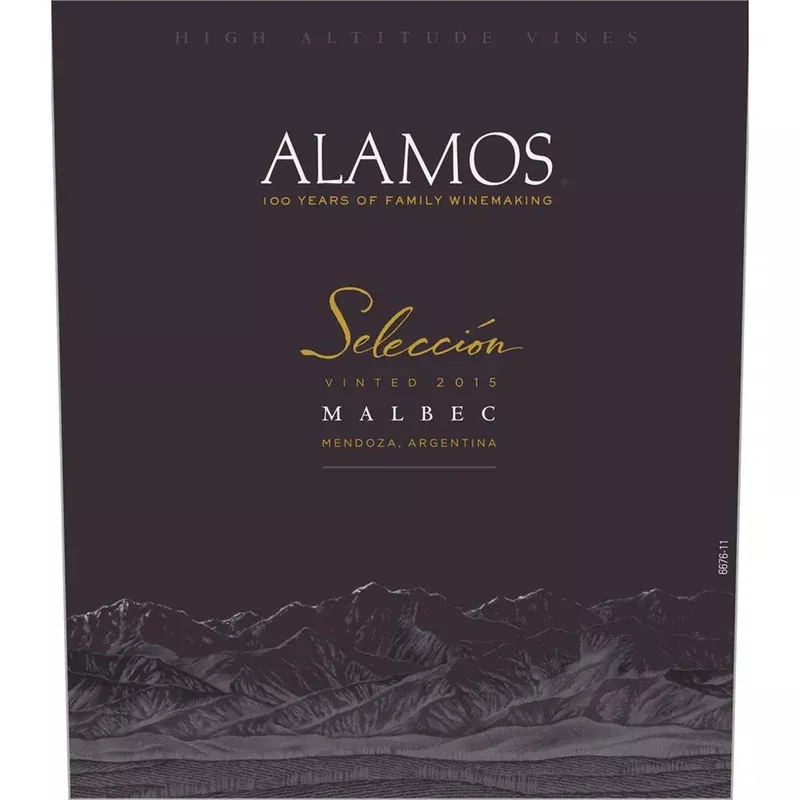Alamos Seleccion Mendoza Argentina Malbec 750 mL