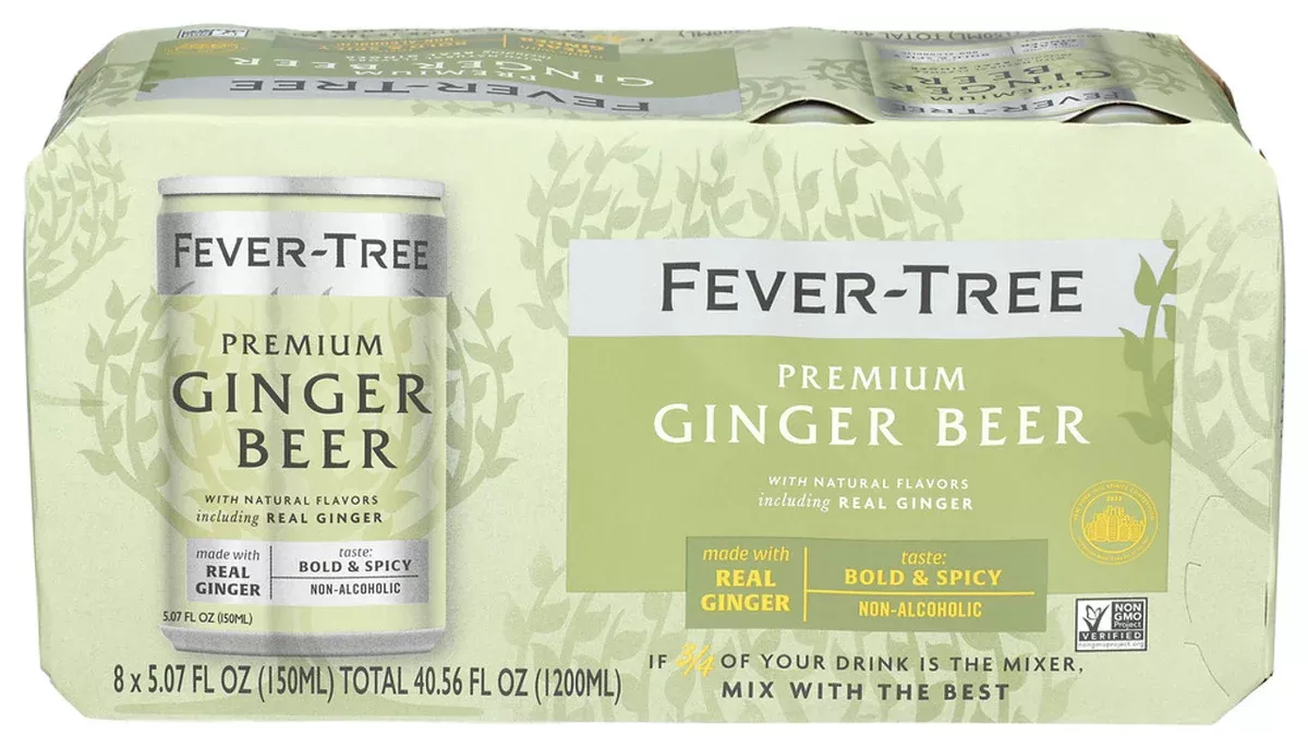 Fever Tree Ginger Beer 8pk can