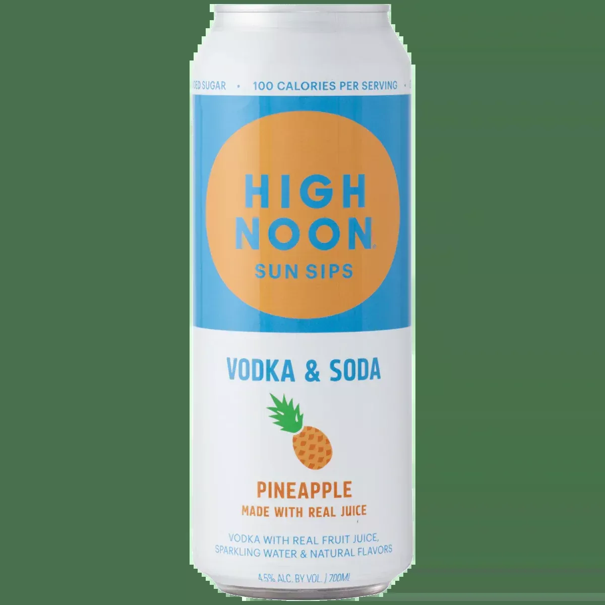 High Noon Pineapple Vodka Seltzer 700ml can